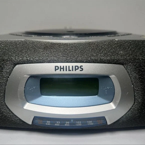 Philips Magnavox AJ3935 Compact Disc Alarm Clock Radio Gentle Wake Alarm Tested